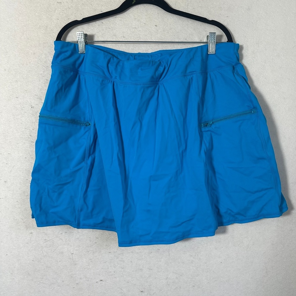 Swimsuits For All Swim Skirt Womens 20 blue Swim Bottom Plus Size Coverup‎ skort